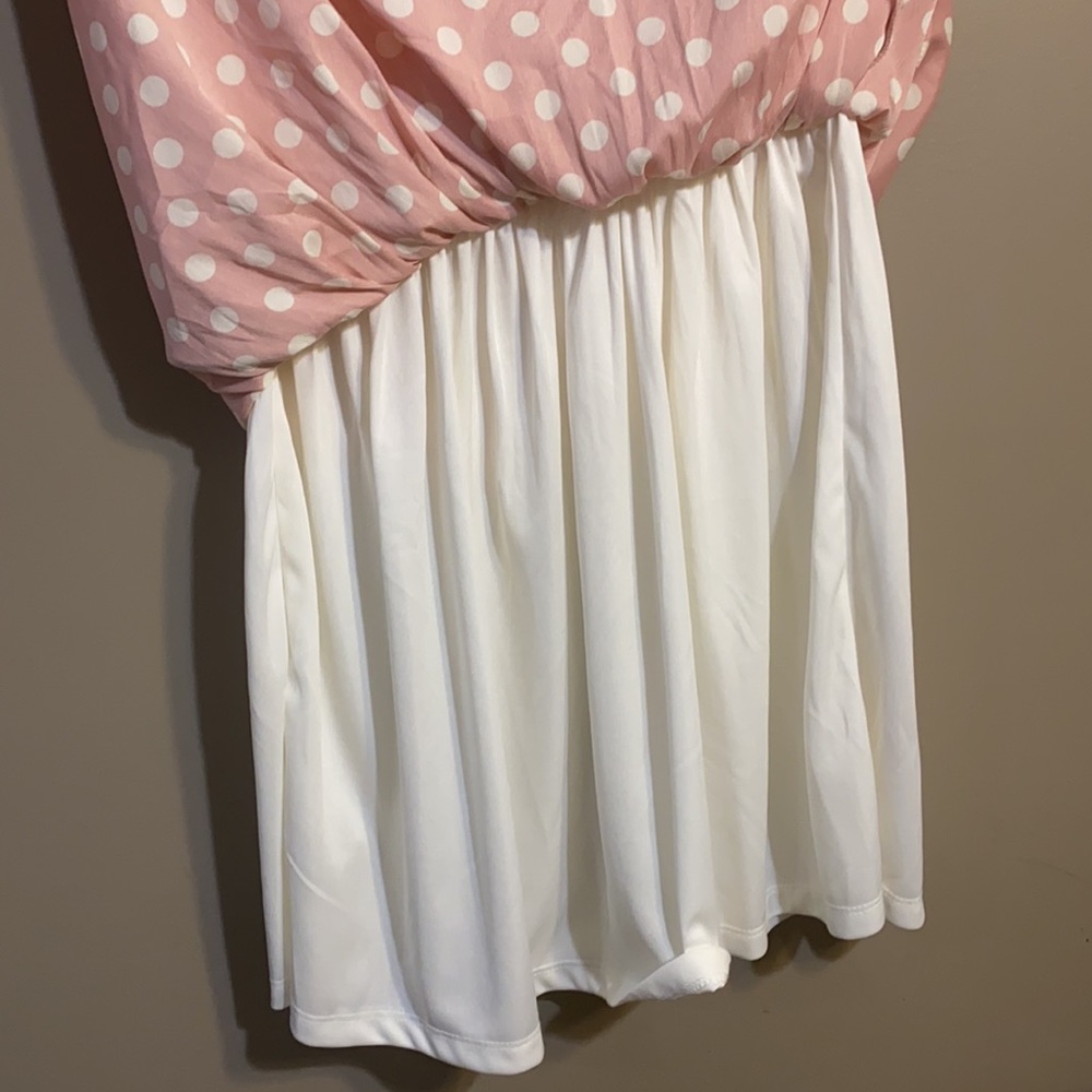 NWT. Blush Polka Dot Delia’s Dress - Picture 6 of 6